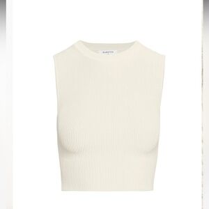 Babaton Sculpt Knit Muscle Tank in Matte Pearl  - Size XS